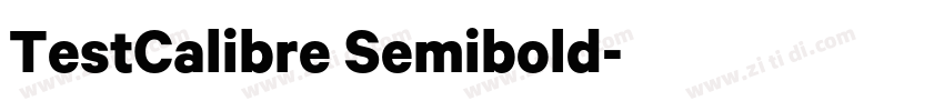 TestCalibre Semibold字体转换